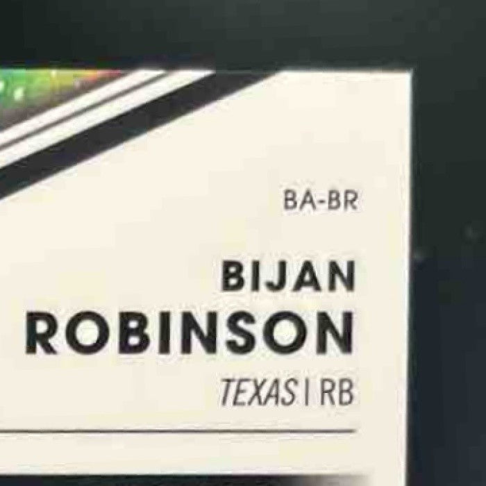 2022 Bowman’s Best University Bijan Robinson Best of 2022 Auto RC Longhorns - Sports Cards