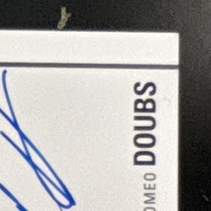 2022 Donruss Elite Romeo Doubs Pen Pals Blue Ink RC Auto Green Bay Packers - Sports Cards