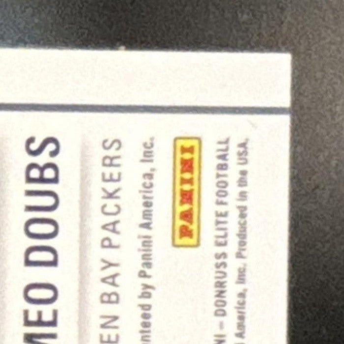 2022 Donruss Elite Romeo Doubs Pen Pals Blue Ink RC Auto Green Bay Packers - Sports Cards