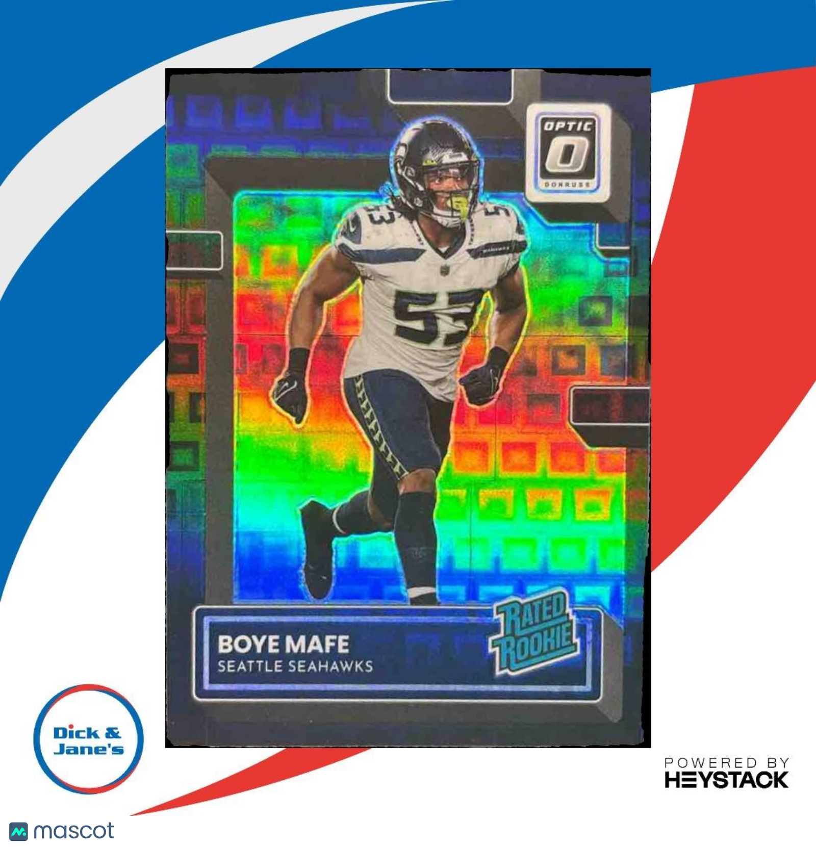 2022 Donruss Optic Boye Mafe Black Pandora 19/25 #263 RC Seattle Seahawks - Sports Cards
