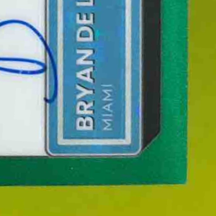 2022 Donruss Optic Bryan De La Cruz Green Auto /99 RC Miami Marlins - Sports Cards