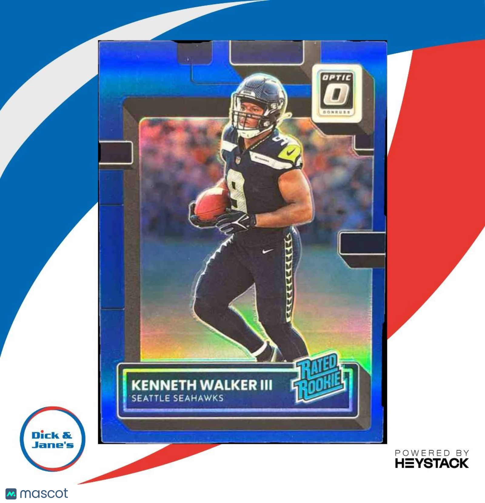 2022 Donruss Optic Kenneth Walker III Blue /179 #218 RC Seattle Seahawks - Sports Cards