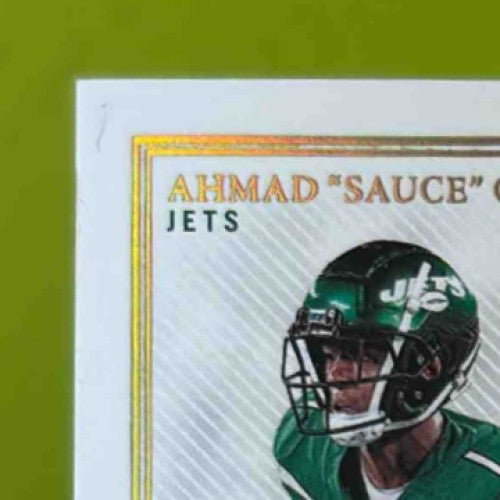 2022 Flawless Sauce Gardner Woolen Dual Diamond Memorabilia 10/25 MEM NY Jets - Sports Cards