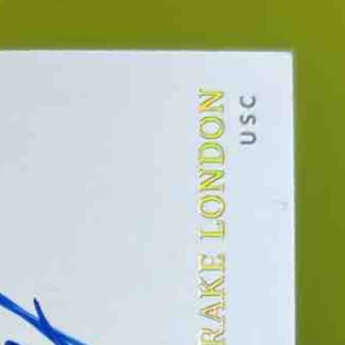 2022 Immaculate Collection Collegiate Drake London Gold /25 MEM Auto RC Trojans - Sports Cards