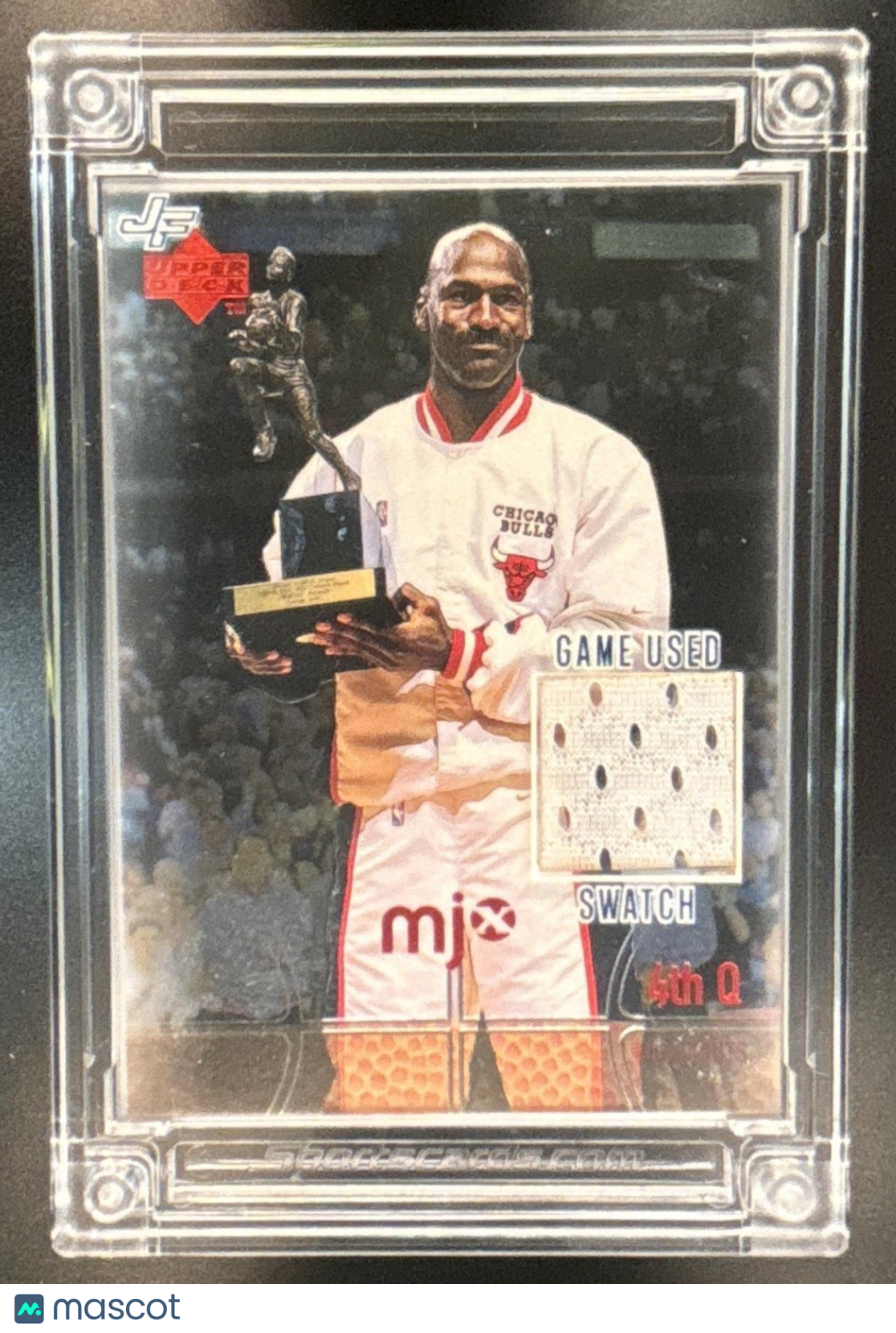 2022 Jersey Fusion Upper Deck 4th Q Michael Jordan Game Used Swatch Jersey - Sports Cards
