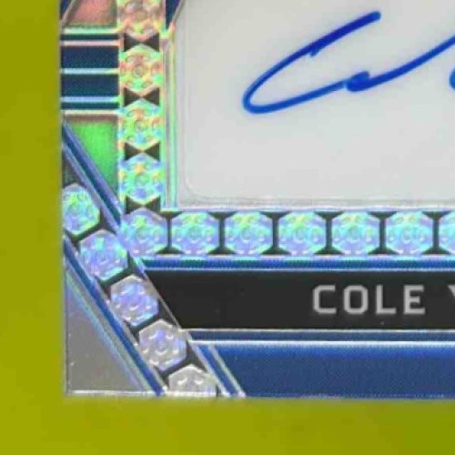 2022 Leaf Metal Cole Young 1st Prospect Round Gems Auto Purple Wave /6 #RG-CY1 - Sports Cards