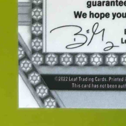 2022 Leaf Metal Cole Young 1st Prospect Round Gems Auto Purple Wave /6 #RG-CY1 - Sports Cards