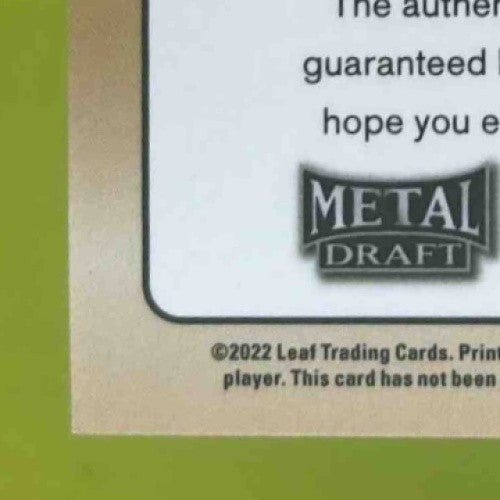 2022 Leaf Metal Draft Drake London Touchdown Kings Auto Prismatic Silver /40 RC - Sports Cards