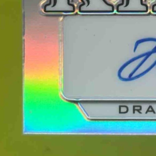 2022 Leaf Metal Draft Drake London Touchdown Kings Auto Prismatic Silver /40 RC - Sports Cards