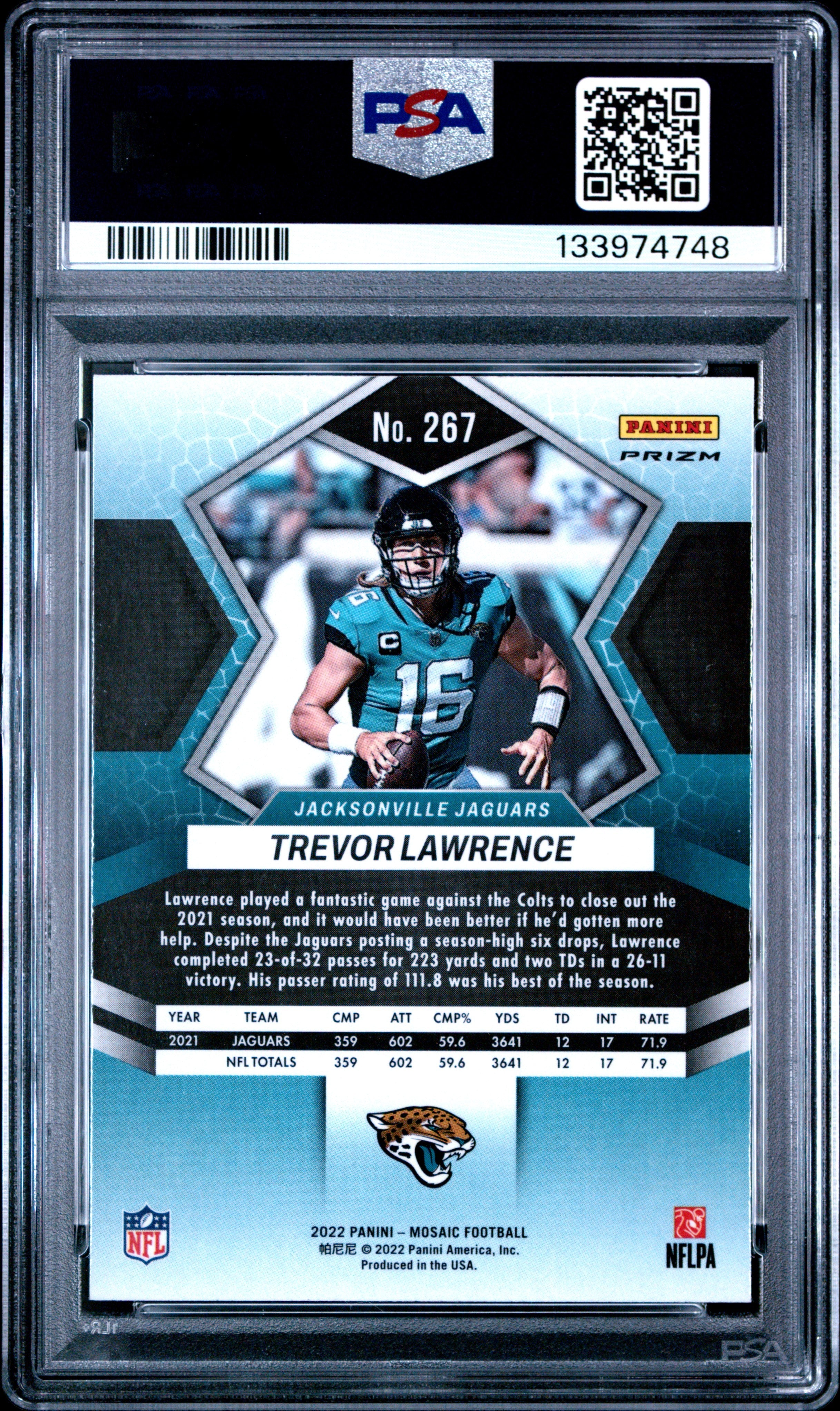 2022 Mosaic Trevor Lawrence Camo Pink National Pride