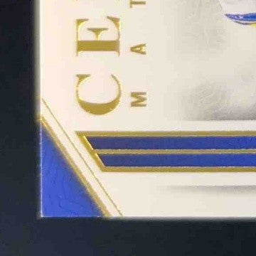 2022 National Treasures Aaron Donald Century Materials Gold /49 Los Angeles Rams - Sports Cards