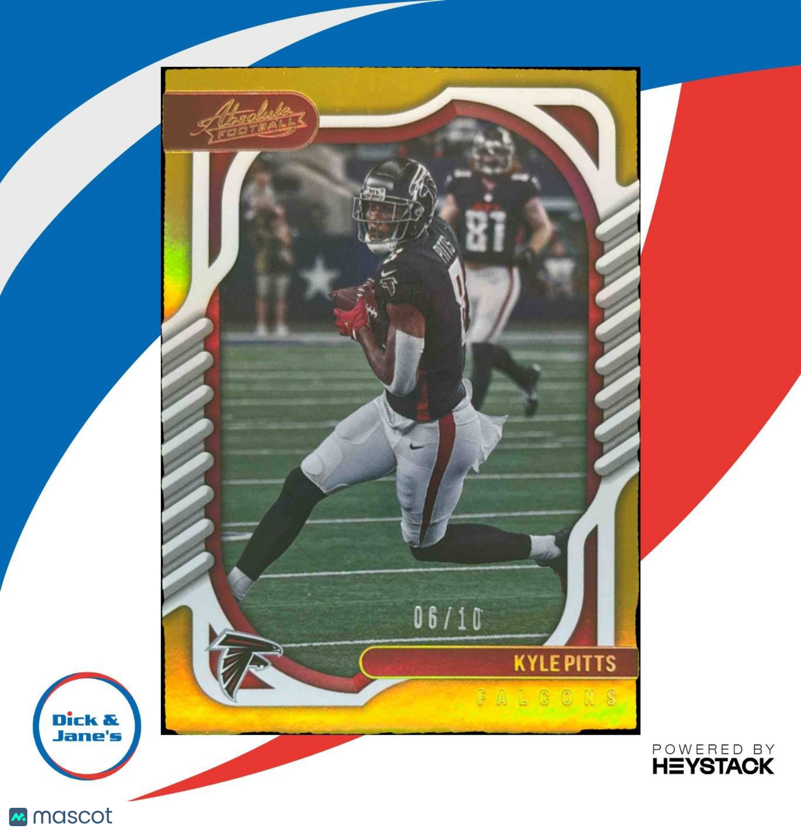 2022 Panini Absolute Kyle Pitts Spectrum Gold 6/10 #2 Atlanta Falcons - Sports Cards