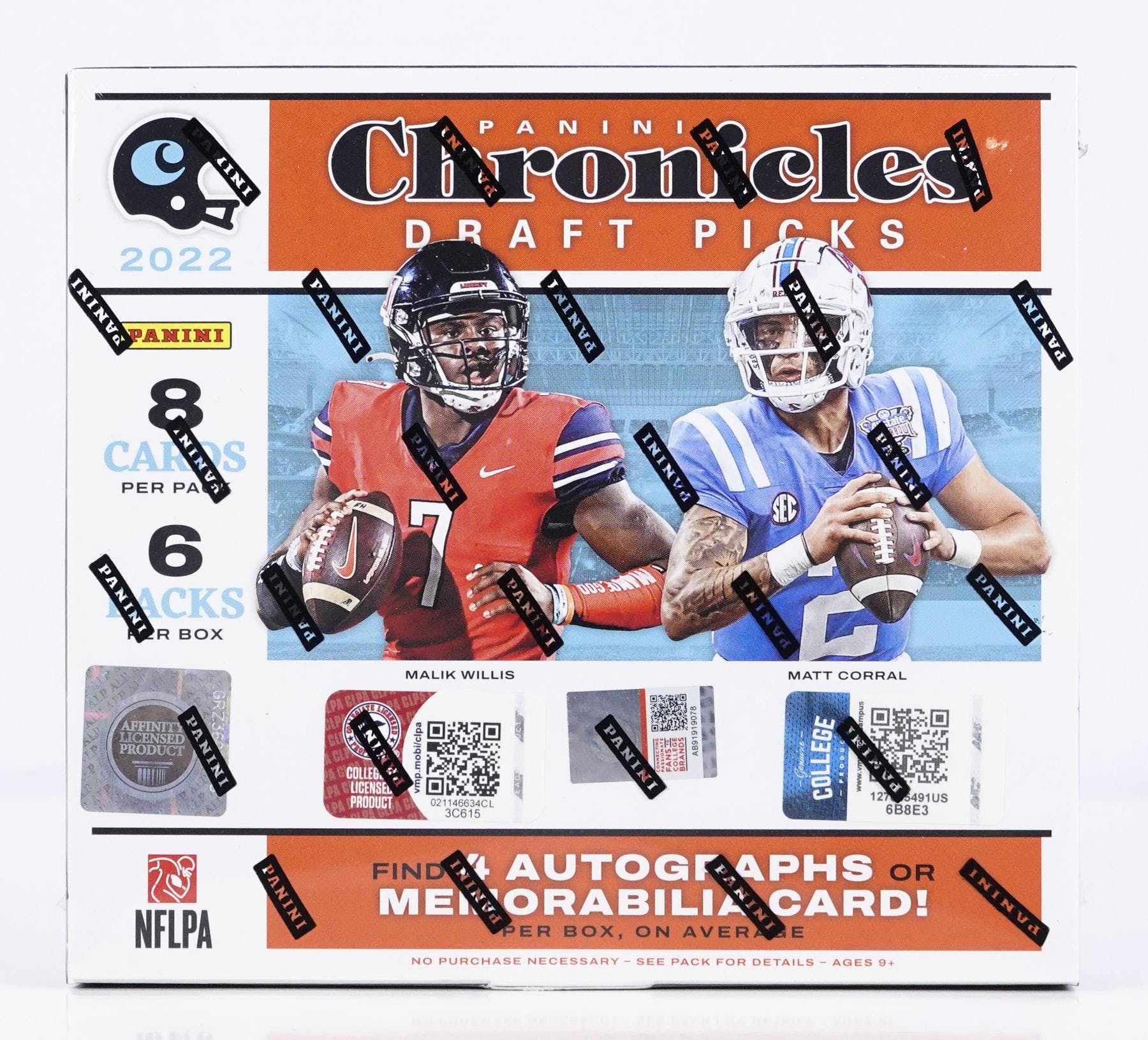 2022 Panini Chronicles Draft Picks Football Hobby Box - NFL Hobby Box