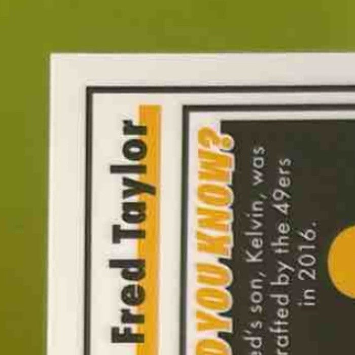 2022 Panini Classics Fred Taylor Signatures Gold /15 Auto Jacksonville Jaguars - Sports Cards