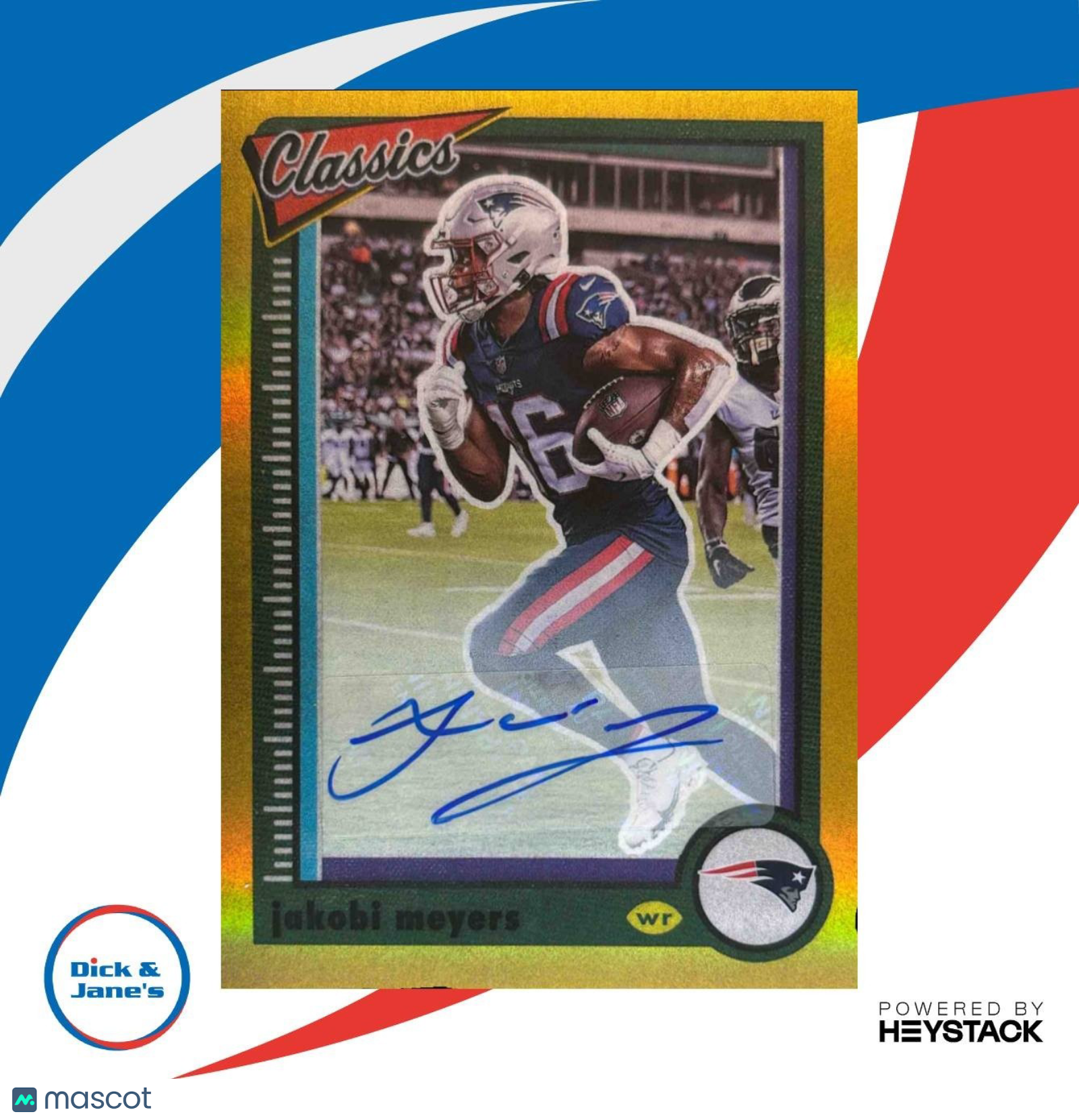 2022 Panini Classics Jakobi Meyers Significant Signatures Gold /35 #69 Patriots - Sports Cards