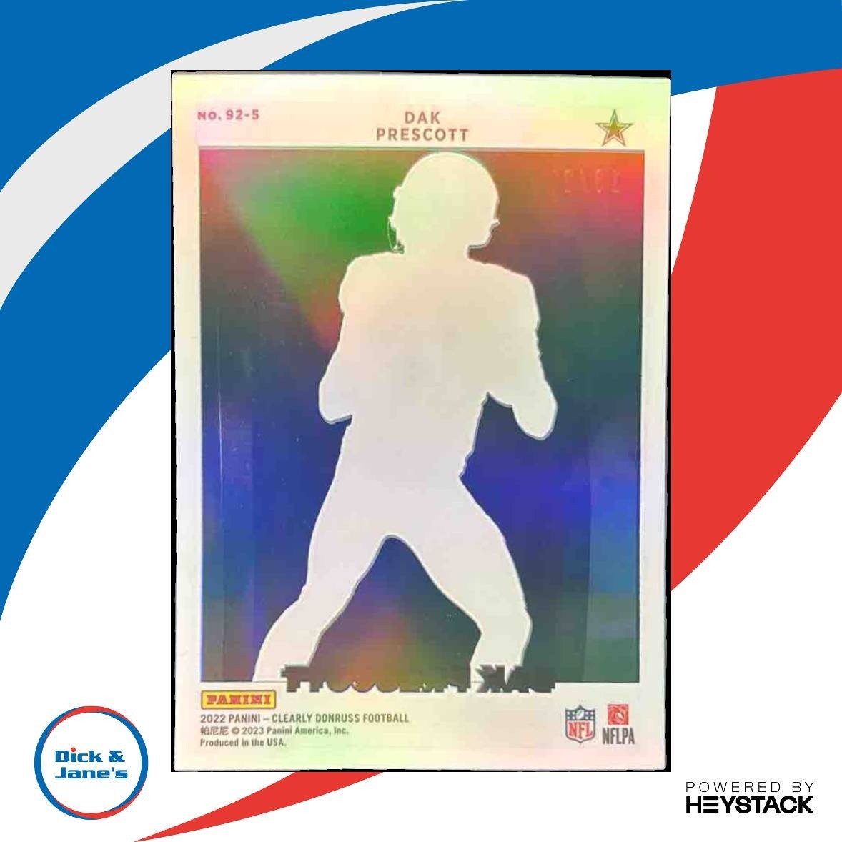 2022 Panini Clearly Donruss Dak Prescott Retro 1992 Green /25 Dallas Cowboys - Sports Cards