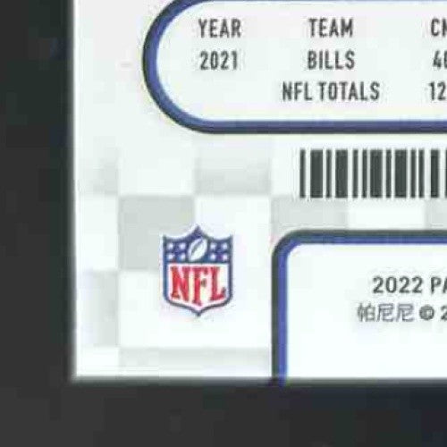 2022 Panini Contender Optic Josh Allen Purple Pulsar /26 #6 Season Ticket Bills - Sports Cards