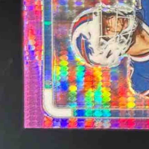 2022 Panini Contender Optic Josh Allen Purple Pulsar /26 #6 Season Ticket Bills - Sports Cards