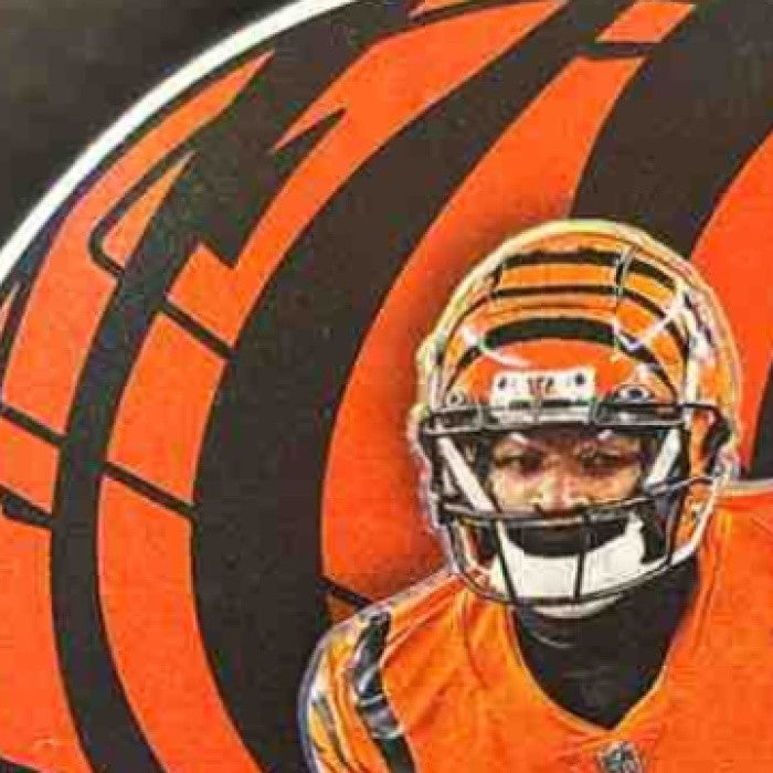 2022 Panini Contenders Optic Ja’Marr Chase Xs and Os Blue /99 Cincinnati Bengals - Sports Cards