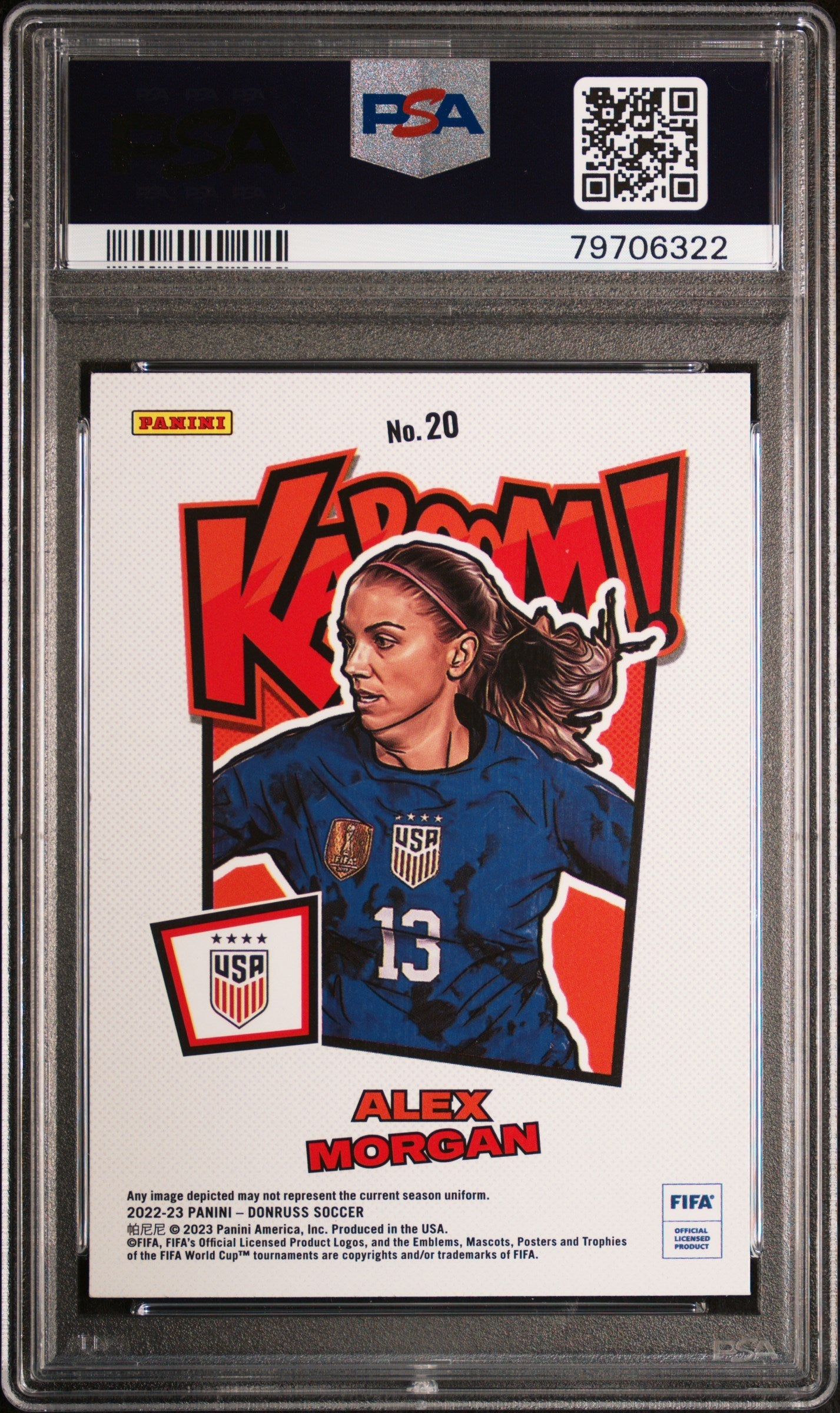 2022 Panini Donruss FIFA Kaboom! Alex Morgan #20 PSA 10 - Graded Sports Cards