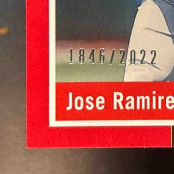 2022 Panini Donruss Jose Ramirez Red /2022 #235 Cleveland Guardians - Sports Cards
