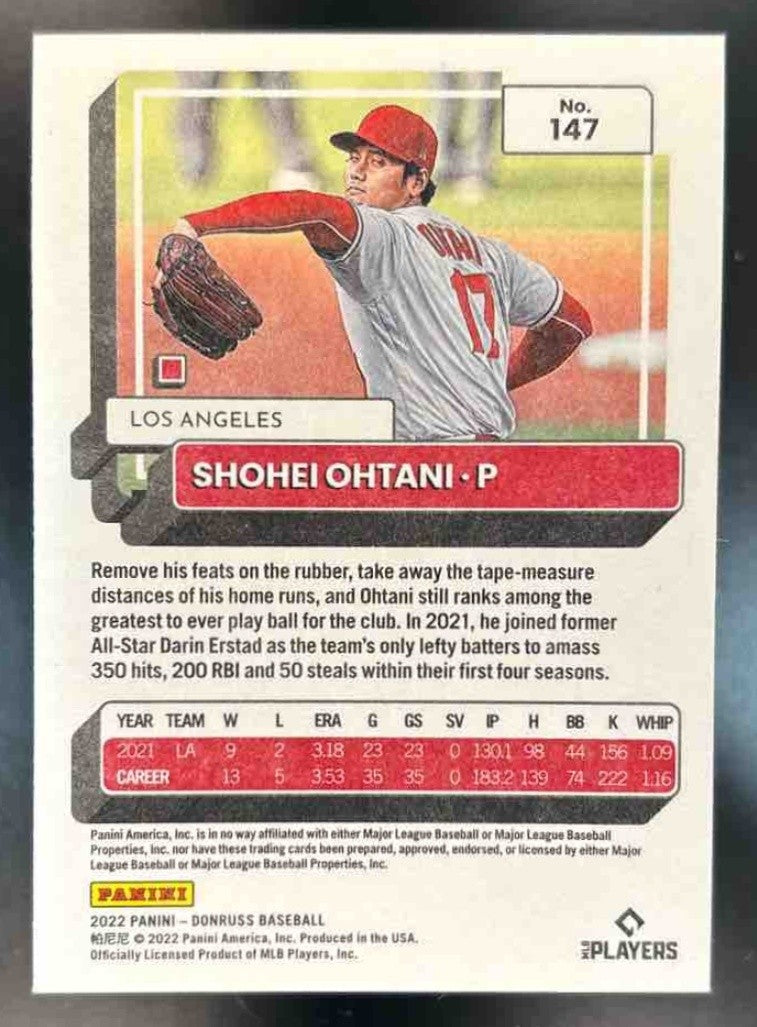 2022 Panini Donruss Shohei Ohtani Independence Day #147b Los Angeles Angels - Sports Cards