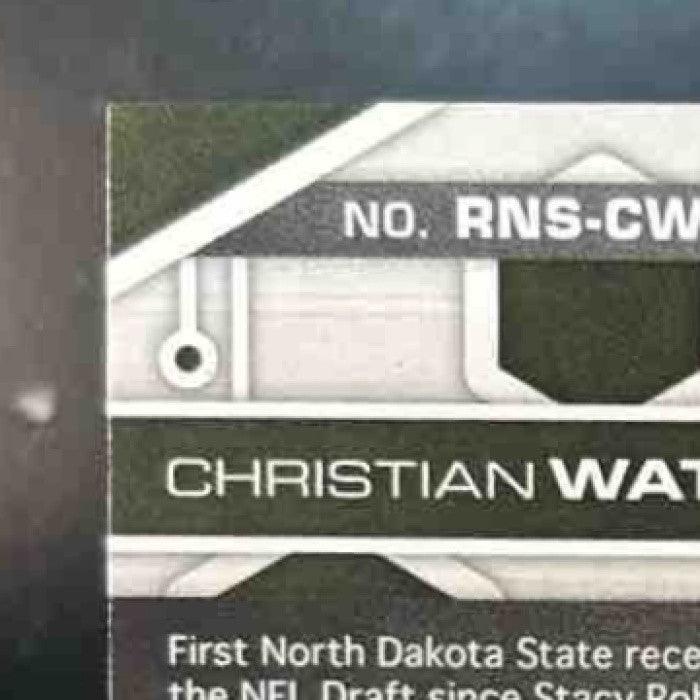 2022 Panini Elements Christian Watson Rookie Neon Signs /75 Auto RC Packers - Sports Cards