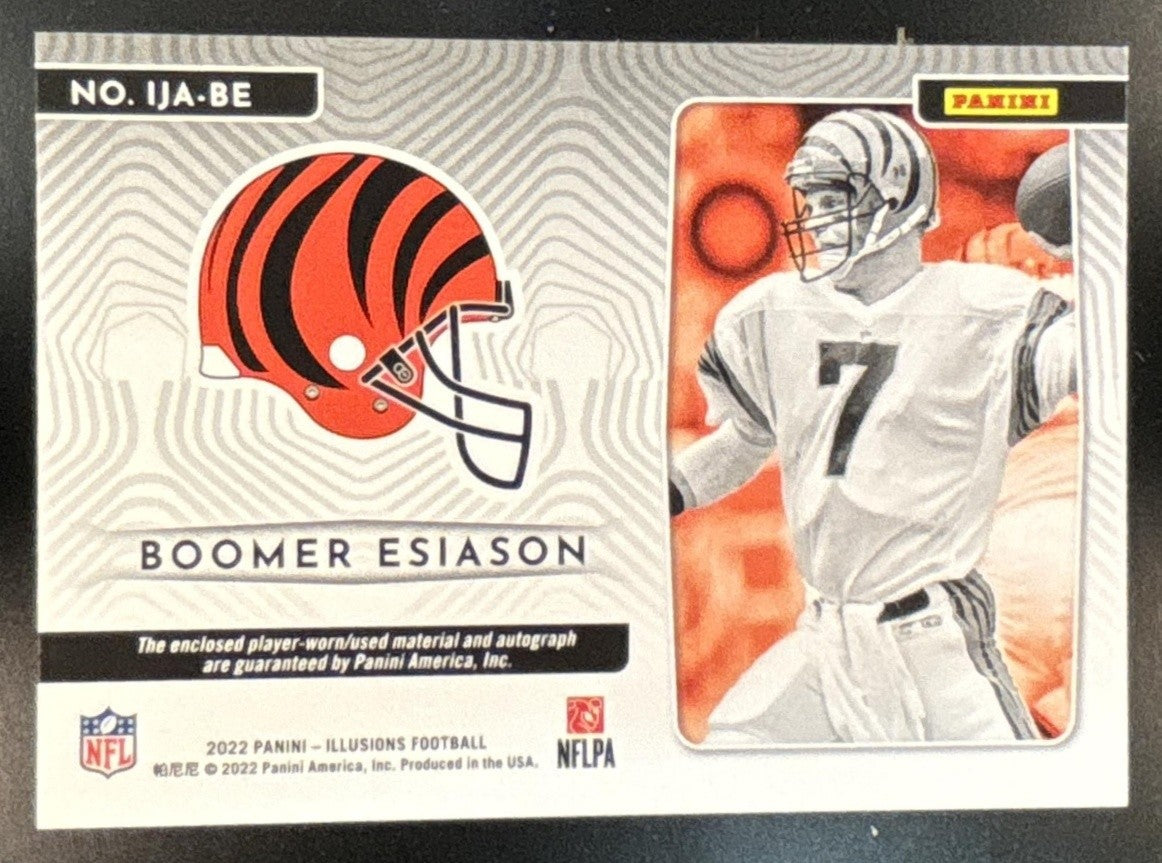 2022 Panini Illusions Boomer Esiason Immortalized Jersey Auto Gold /5 Bengals - Sports Cards