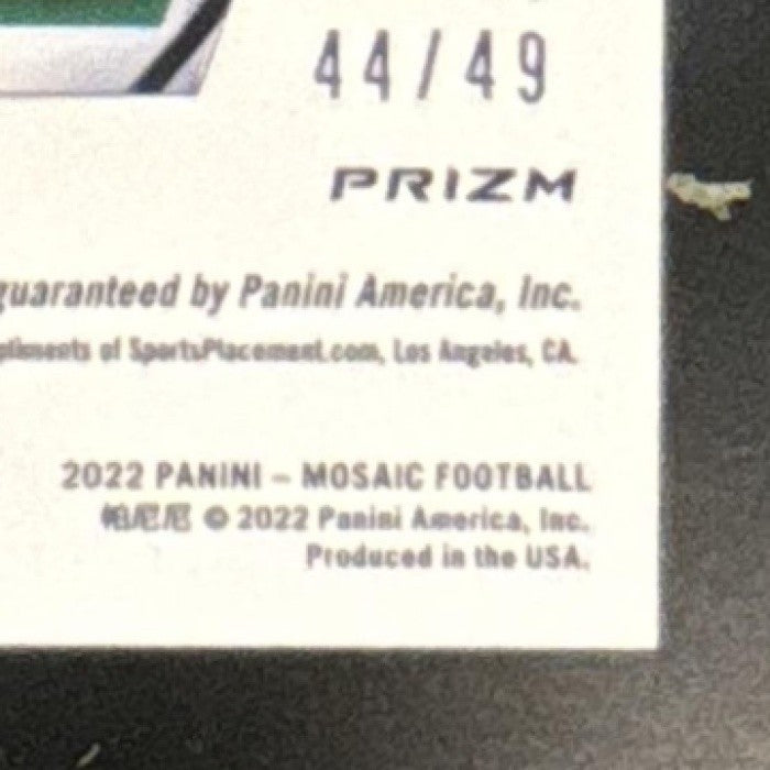 2022 Panini Mosaic Joe Namath Auto Mosaic Blue /49 #AM-JN Auto New York Jets - Sports Cards