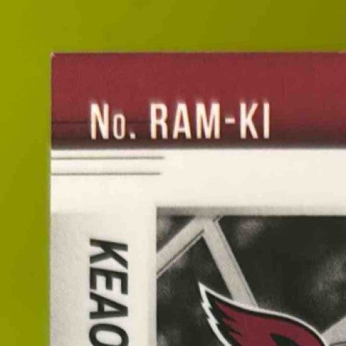 2022 Panini Mosaic Keaontay Ingram Rookie Auto Red #RAM-KI RC Arizona Cardinals - Sports Cards