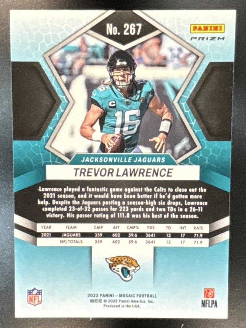 2022 Panini Mosaic Trevor Lawrence Mosaic Genesis #88 Jacksonville Jaguars - Sports Cards