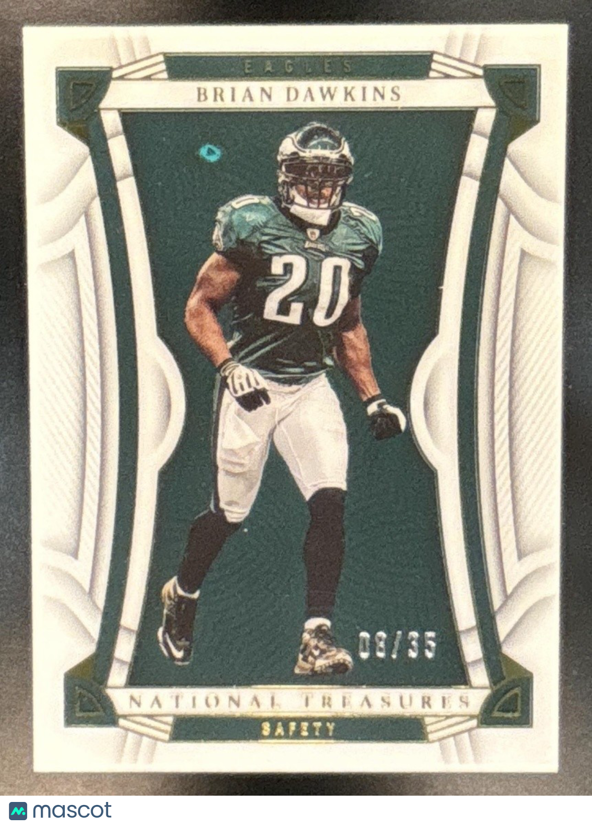 2022 Panini National Treasures Brian Dawkins /99 #52 Philadelphia Eagles - Sports Cards