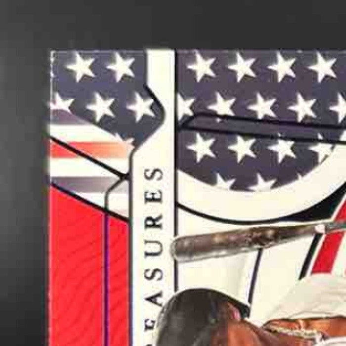 2022 Panini National Treasures Jazz Chisholm Red White and Blue Patch 2/2 MEM - Sports Cards