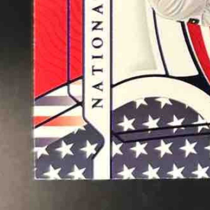 2022 Panini National Treasures Jazz Chisholm Red White and Blue Patch 2/2 MEM - Sports Cards
