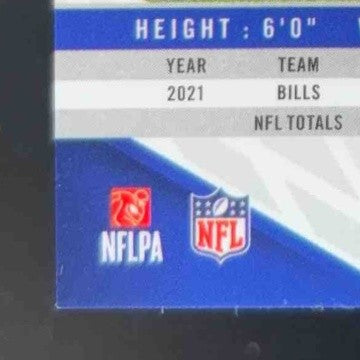 2022 Panini Phoenix Stefon Diggs Green Lazer 9/25 #1 Buffalo Bills - Sports Cards