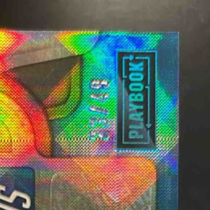 2022 Panini Playbook Amon-Ra St. Brown Goal Line Graphs Auto /49 Detroit Lions - Sports Cards