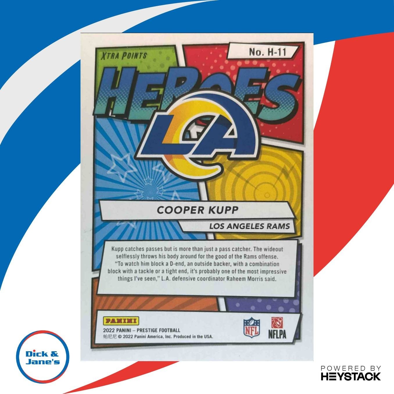 2022 Panini Prestige Cooper Kupp Heroes Xtra Points Blue /299 Los Angeles Rams - Sports Cards