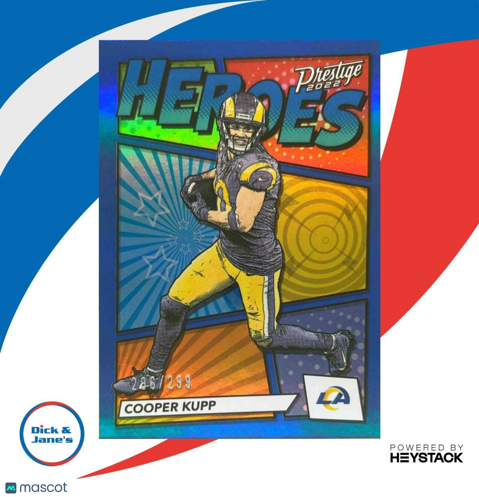 2022 Panini Prestige Cooper Kupp Heroes Xtra Points Blue /299 Los Angeles Rams - Sports Cards