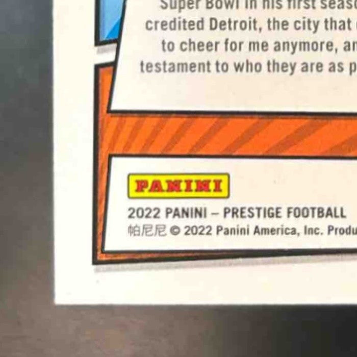 2022 Panini Prestige Matthew Stafford Heroes #H-7 Los Angeles Rams - Sports Cards