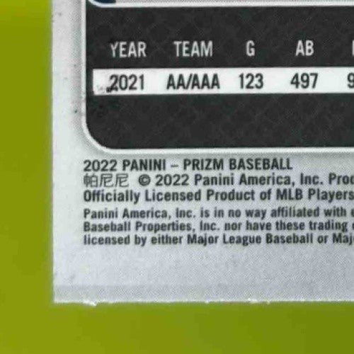 2022 Panini Prizm Bobby Witt Jr. Red/White/Blue #33 RC Kansas City Royals - Sports Cards