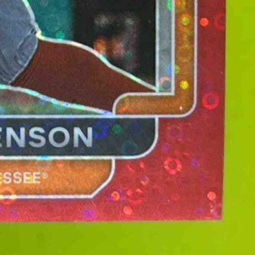 2022 Panini Prizm Draft Picks Seth Stephenson Red Donut Circles /99 Volunteers - Sports Cards