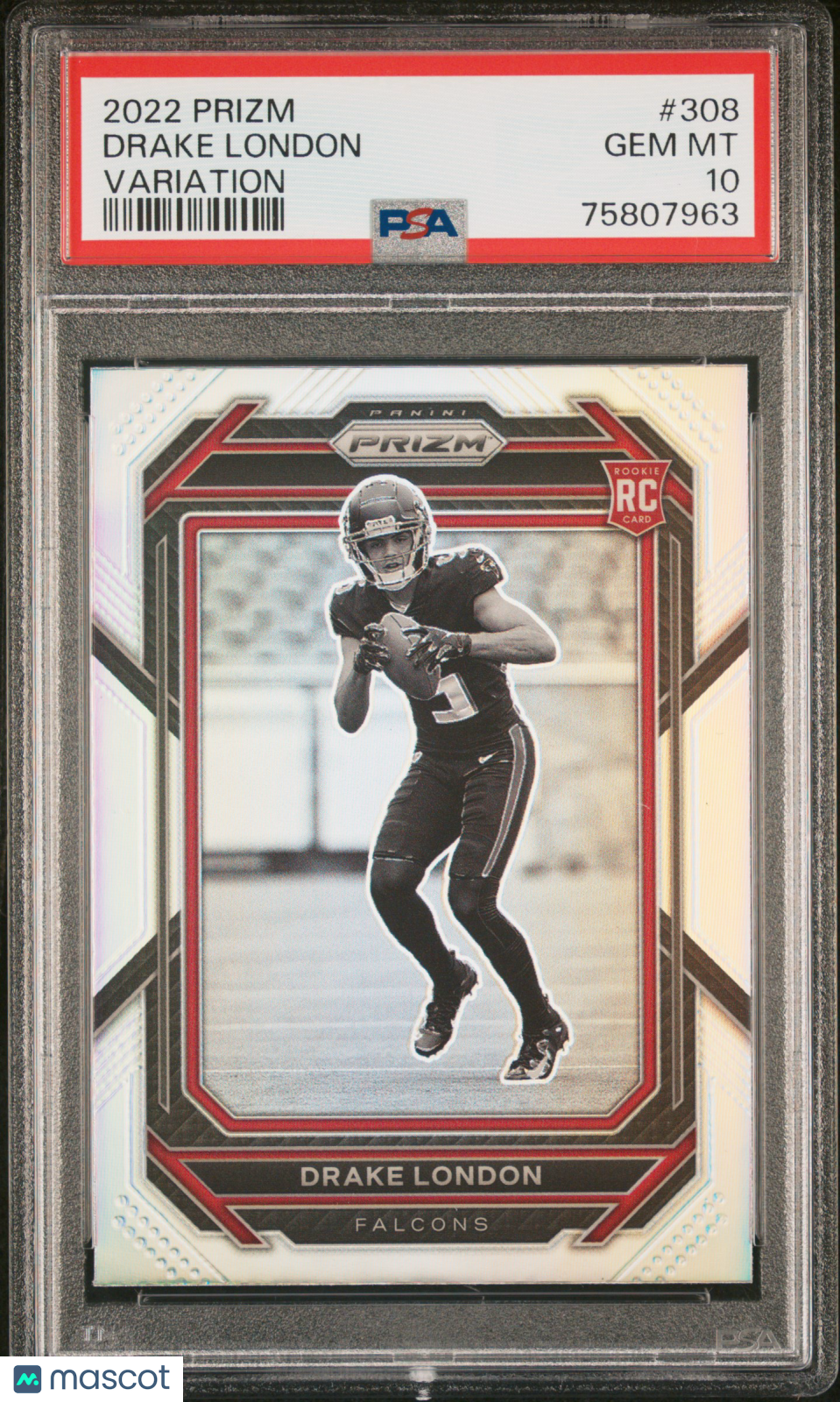 2022 Panini Prizm Drake London Variation Rookie PSA 10 GEM MINT Atlanta Falcons - Graded Sports Cards