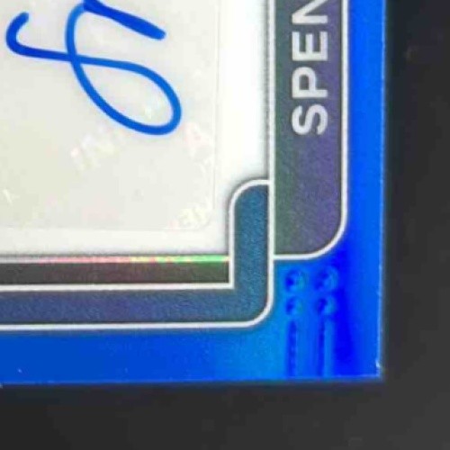 2022 Panini Prizm Spencer Strider Rookie Auto Blue 44/149 RC Atlanta Braves - Sports Cards