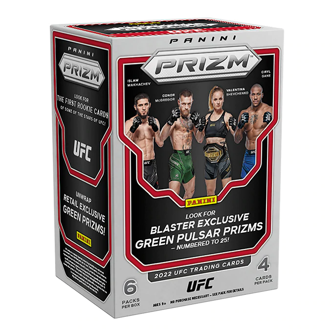 2022 Panini Prizm UFC Blaster Box (Green Pulsar Prizms!) - UFC Blaster