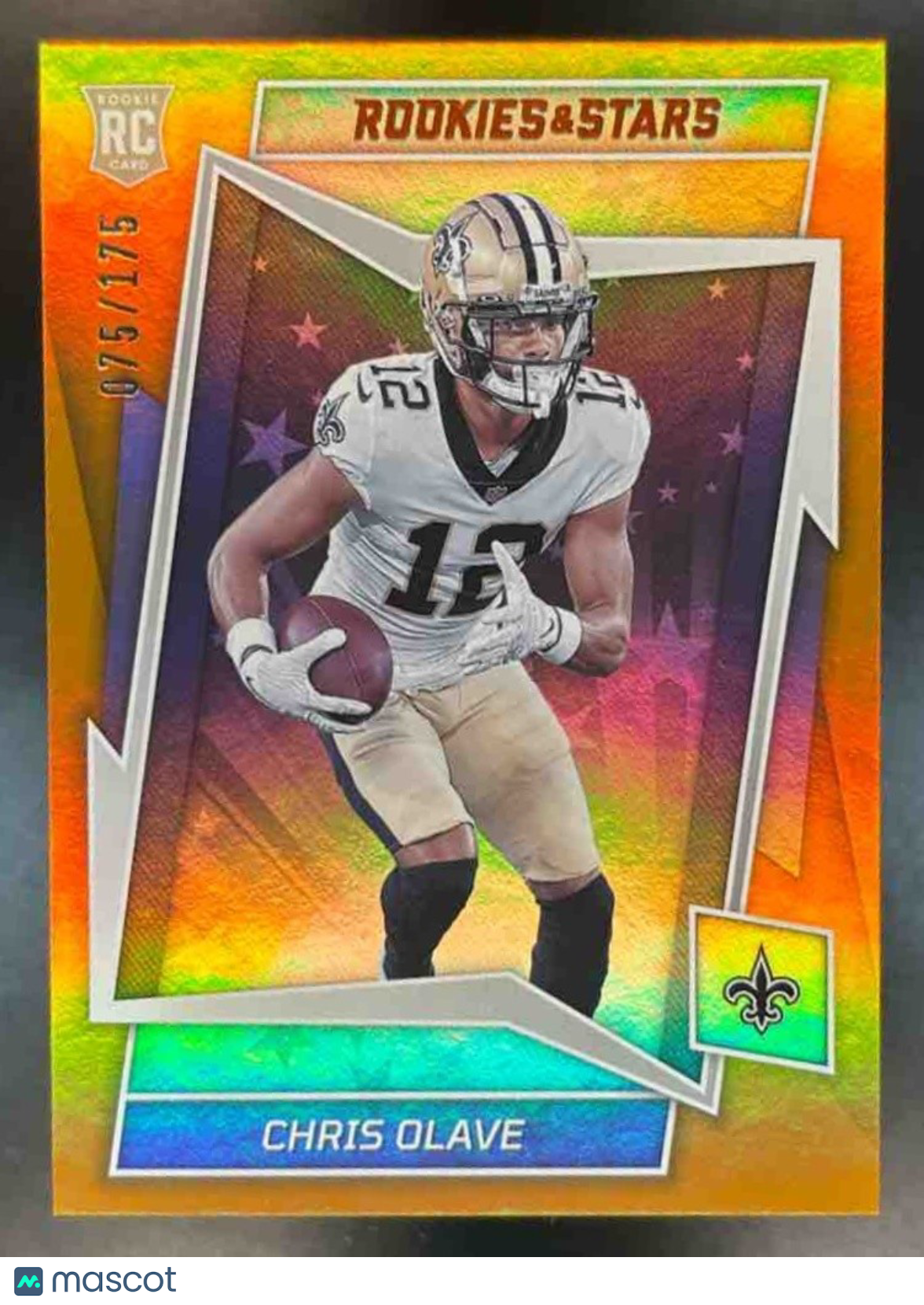 2022 Panini Rookies & Stars Chris Olave Orange /175 #113 RC New Orleans Saints - Sports Cards