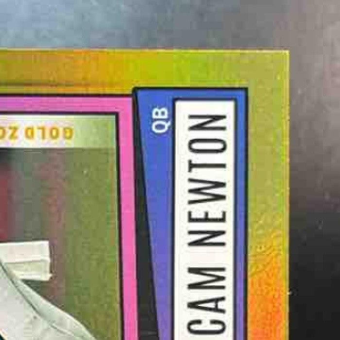 2022 Panini Score Cam Newton Gold Zone /50 #48 Carolina Panthers - Sports Cards