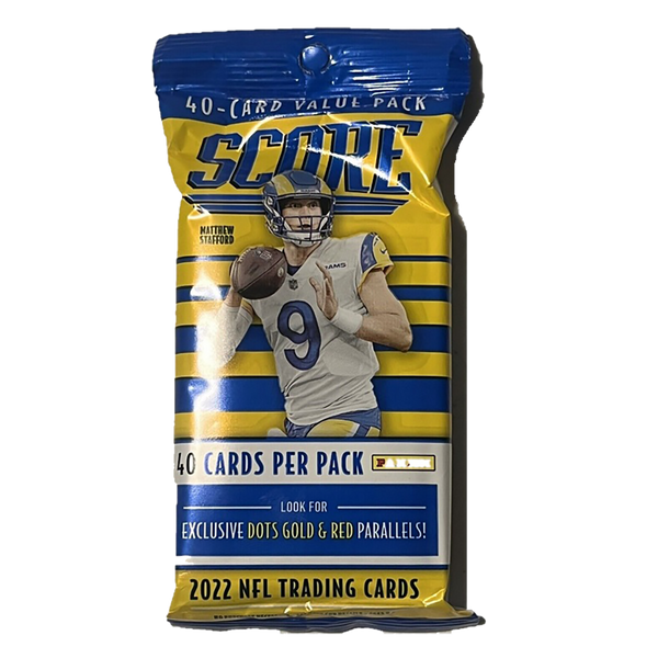 2022 Panini Score Football Fat Pack (Cello Value with 40 Cards) - NFL Blaster