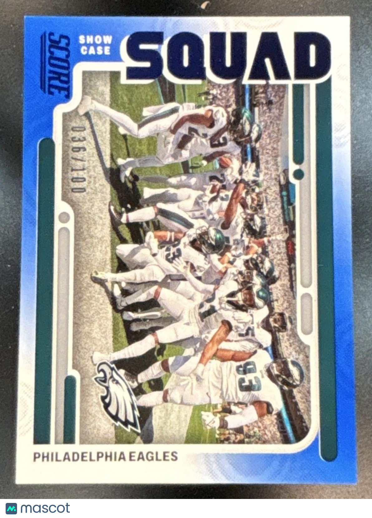 2022 Panini Score Philadelphia Eagles Squad Showcase Blue /100 #S15 - Sports Cards