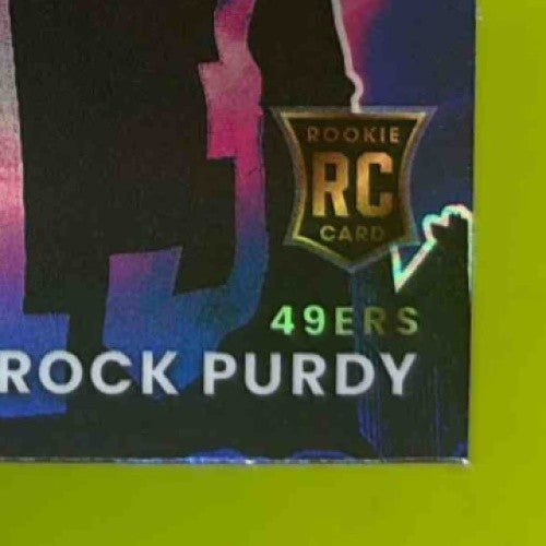 2022 Panini Select Brock Purdy Neon Icons #NI-15 RC San Francisco 49ers - Sports Cards