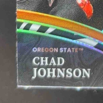 2022 Panini Select Draft Picks Chad Johnson Zebra Prizm #164 Field Level - Sports Cards